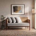Ver imagem 2 de Namoradeira Design Neutro Confortavel Ideal para Qualquer Ambiente Bege Poesia