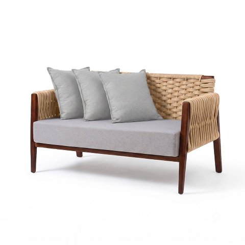 Namoradeira Design Neutro Confortavel Ideal para Qualquer Ambiente Bege Poesia
