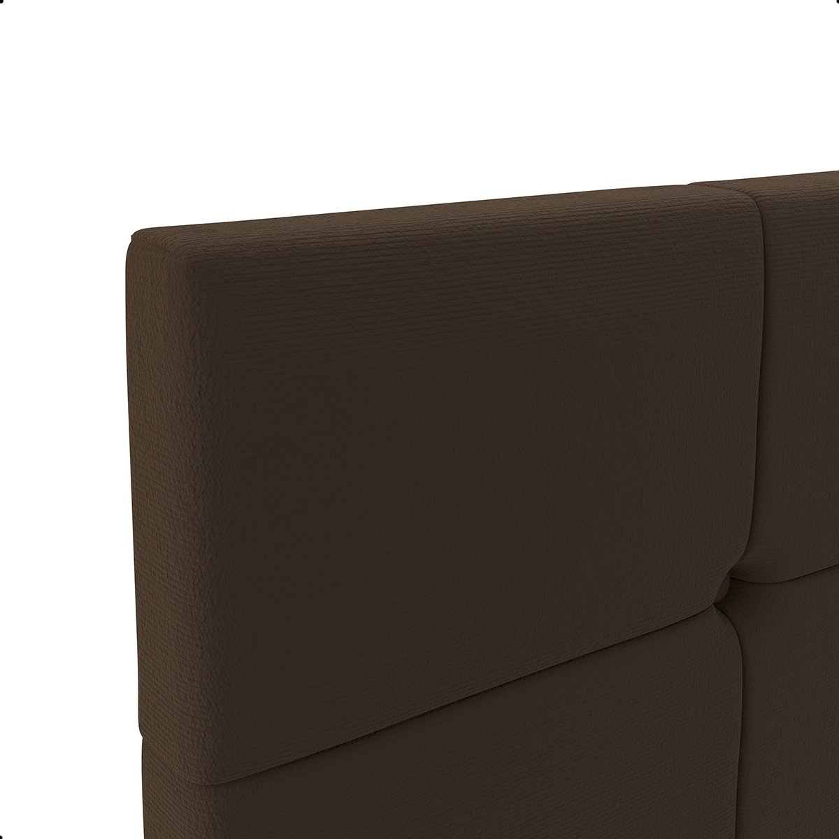 Cabeceira para Cama Casal Box 1,40 Estofada Painel Quarto Bia Luxo Marrom - 4