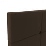Cabeceira para Cama Casal Box 1,40 Estofada Painel Quarto Bia Luxo Marrom - 4