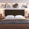 Cabeceira para Cama Casal Box 1,40 Estofada Painel Quarto Bia Luxo Marrom - 2