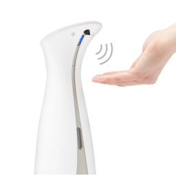 Dispenser Sabonete e álcool Gel detergente c/ sensor Otto Cinza e Branco Umbra - 3