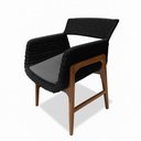 Ver imagem 3 de Conjunto Vila Real com Mesa e 4 Poltronas Corda Náutica Preto Nossa Kasa