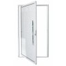 Porta pivotante alumínio lambril branco esquerda 2,30x1,10 - 1