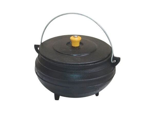 Panela Tripe De Ferro Fundido Com Tampa - Capacidade 2 Lt - 1