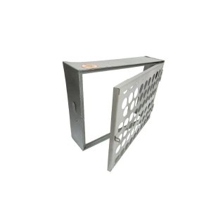 Proteção Hidrômetro Tela Moeda Com Porta Cadeado 50x40cm