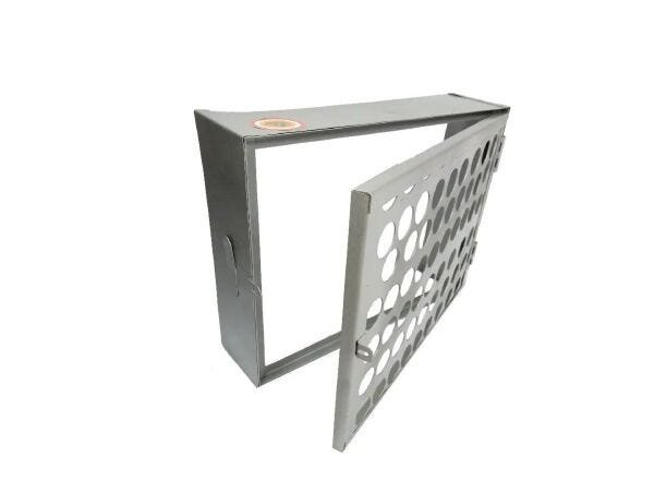 Proteção Hidrômetro Tela Moeda Com Porta Cadeado 50x60cm - 1