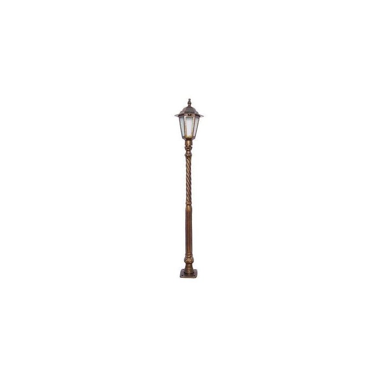 Poste Amazonas Para Jardim De Alumínio 01 Luminária 1,14m