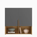 Ver imagem 2 de Armário Aéreo Modulado para Quarto 2 Portas 100cm 100% MDF Clean Altezza