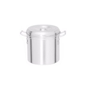 Caldeirão de Alumínio Polido com Aba Hotel Restaurante 62l