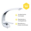 Ver imagem 2 de Torneira Banheiro Cascata Misturador Monocomando Aço Inox 304 Luxo - Brinovar