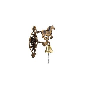 Sineta (sino) de Bronze de Parede Modelo Cavalo de Alumínio