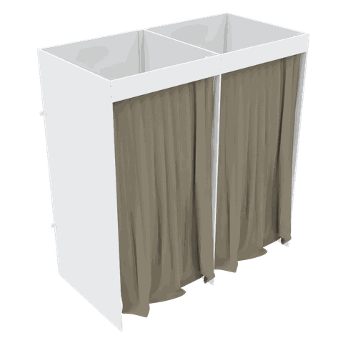 PROVADOR PLUS SIZE DUPLO LOJA COM FUNDO 100% MDF M507.B MUNDI MOVEIS