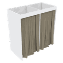 Ver imagem 1 de PROVADOR PLUS SIZE DUPLO LOJA COM FUNDO 100% MDF M507.B MUNDI MOVEIS