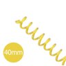 Espiral para Encadernação Amarelo Transparente 40mm 350 Folhas 20 und - 2