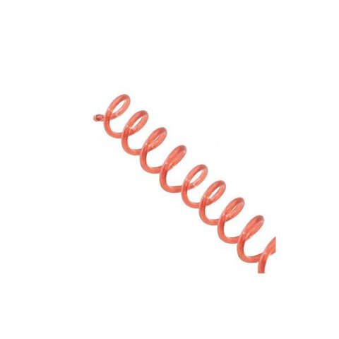 Espiral para Encadernação Vermelho Transparente 14mm 85 Folhas 100 und