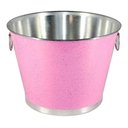 Ver imagem 1 de Balde Gelo e Cerveja Alumínio Profissional Rosa 9 Litros - Rosa - Balde Gelo sem Alça