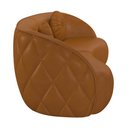 Ver imagem 5 de Sofá Decorativo com Almofadas 3 Lugares 288cm Tressê Zion M22 Sintético Caramelo - Mpozenato
