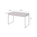 Ver imagem 3 de Mesa Office 120x60x75cm C/02 Gavetas Kuadra Branco Chess - Est.branca