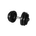 Ver imagem 1 de Dumbbell Injetado com Pegada Cromada Academia Fitness 16kg