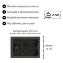 Ver imagem 3 de Porta Cinzeiro/Fornalha em Ferro Libaneza Colmeia 13x20 cm P