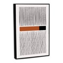 Ver imagem 1 de Quadro Decorativo Linhas Modernas Minimalistas Ii com Moldura Filete