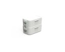 Ver imagem 2 de Marmita Prática Bento Box Dupla 1,2l Microondas com Talheres:branco