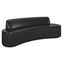 Ver mais imagens de Sofá Decorativo 3 Lugares 210cm Bélgica Curvo Pu Preto G15 - Gran Belo