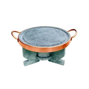 Rechaud Fogareiro e Bifeteira em Pedra Sabão 22 Cm