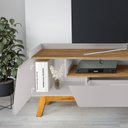 Ver imagem 4 de Rack Florença Off-white com Cinamomo - Bechara