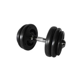 Dumbbell Injetado com Pegada Cromada Academia Fitness 30kg - 1