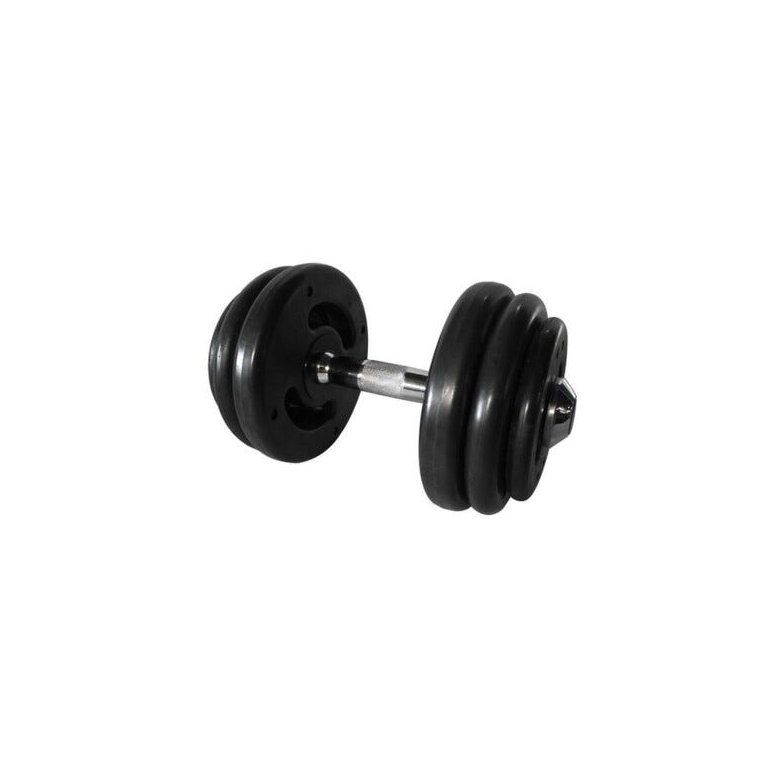 Dumbbell Injetado com Pegada Cromada Academia Fitness 30kg