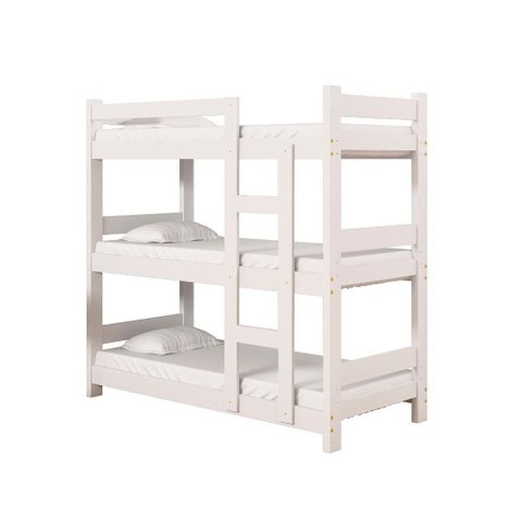 Cama Treliche Solteiro Diamante Branco Shopjm