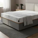 Ver imagem 1 de Cama Box com Colchão Ortopédico de Espuma D33 a Vácuo Sonno Full - Lucas Home - Queen