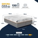Ver imagem 4 de Cama Box com Colchão Ortopédico de Espuma D33 a Vácuo Sonno Full - Lucas Home - Queen