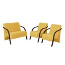 Ver imagem 1 de Conjunto Poltronas Vênus Braço Madeira Amarelo