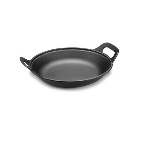 Panela Risoto De Ferro Fundido Sem Tampa - 5 L - Preto