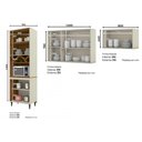 Ver imagem 3 de Kit de Cozinha Completa 3 Peças Essência (2 Armários + 1 Cristaleira) CPT29 Areia/Nature - Henn