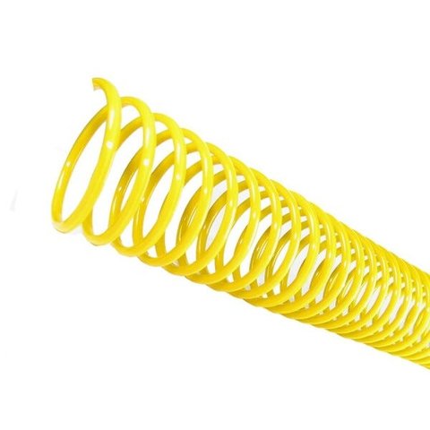 Espirais Para Encadernação De Espiral Colorido 7mm 25 Folhas - AMARELO