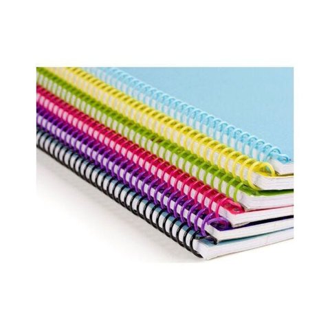 Espirais para Encadernação de Espiral Colorido 7mm 25 Folhas - Azul Royal