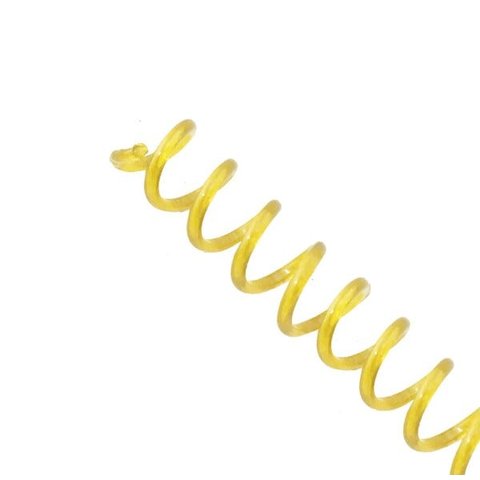 Espirais Para Encadernação De Espiral Colorido 7mm 25 Folhas - AMARELO TRANSP.