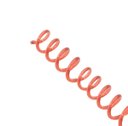 Ver imagem 1 de Espirais Para Encadernação De Espiral Colorido 9mm 50 Folhas - VERMELHO TRANSP.