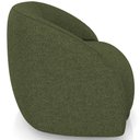 Ver imagem 6 de Poltrona Decorativa Giratória Angelina M03 Linho Verde - Lyam Decor
