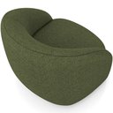 Ver imagem 7 de Poltrona Decorativa Giratória Angelina M03 Linho Verde - Lyam Decor