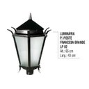 Ver imagem 2 de Luminária Colonial para Poste Francesa Grande em Alumínio