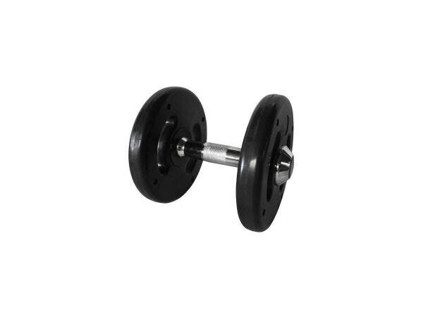 Dumbell Injetado com Pegada Cromada 12kg - 1