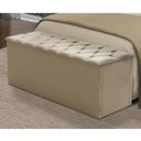 Ver imagem 1 de Calçadeira Baú Estofada Queen Sofia Espresso Móveis