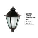 Ver imagem 2 de Luminária Colonial para Poste Italiana Grande em Alumínio