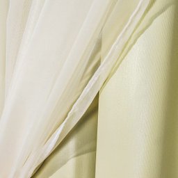 Cortina Corta Luz 100% Blackout com Voil para Sala ou Quarto 3,00M x 2,50M Palha para Varão Simples - 3