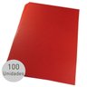 Capa para encadernação Ofício Vermelha PP Couro 0,30mm 100un - 2